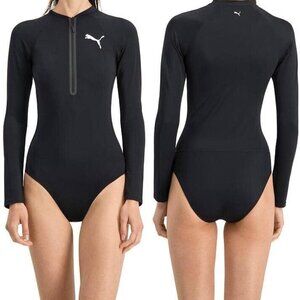 Puma  Long-sleeve Surf Front Zip Bathing Suit One-piece